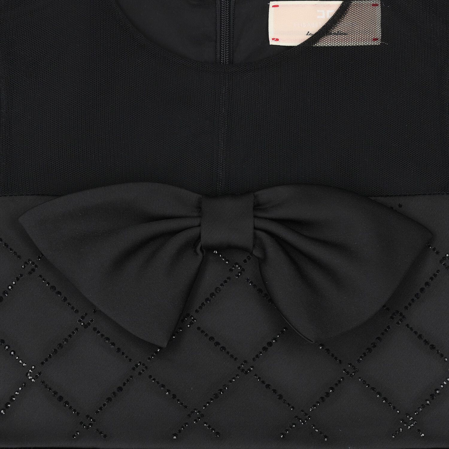 فستان بنات مزين باللون الأسود  , 3, hi-res image number null