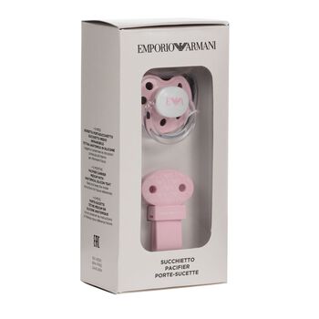 Baby Girls Pink Dummy & Clip Set