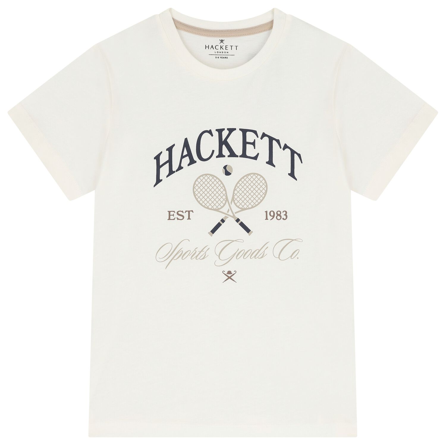 Boys Ivory Logo T-Shirt, 1, hi-res