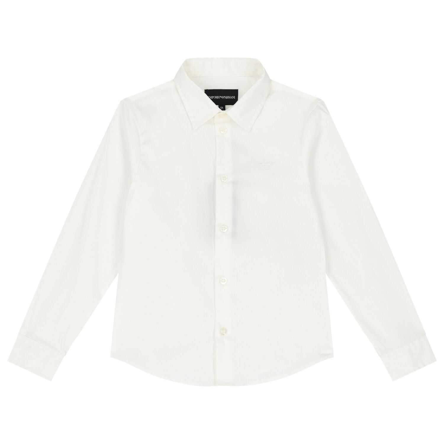 Boys White Logo Shirt, 1, hi-res image number null