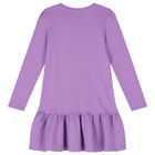 فستان بنات بالشعار باللون الأرجواني, 2, hi-res