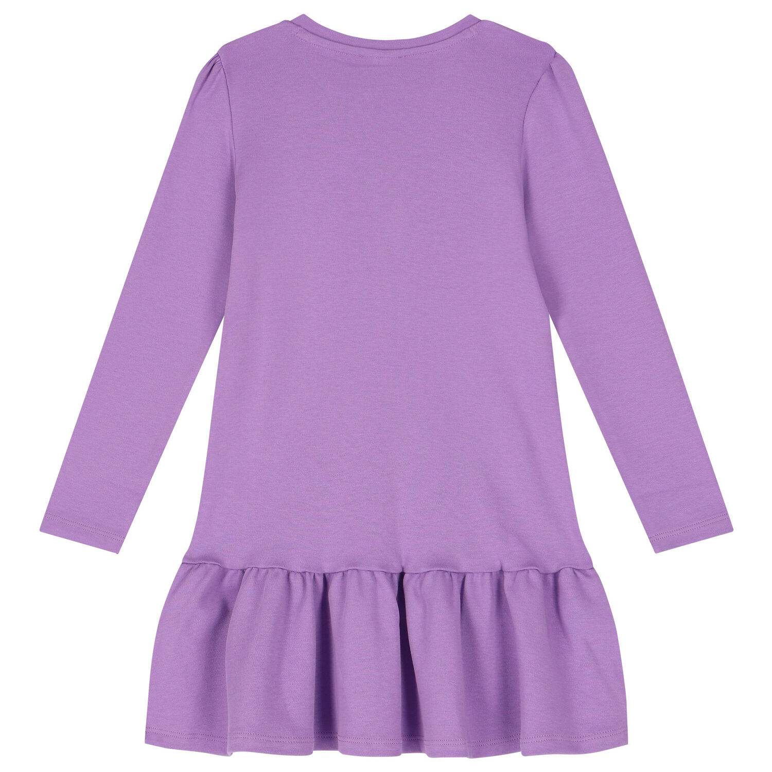 فستان بنات بالشعار باللون الأرجواني, 2, hi-res