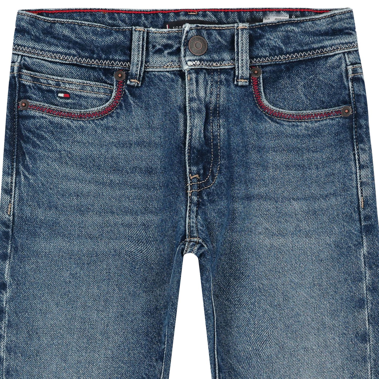 Boys Blue Logo Denim Jeans, 1, hi-res image number null