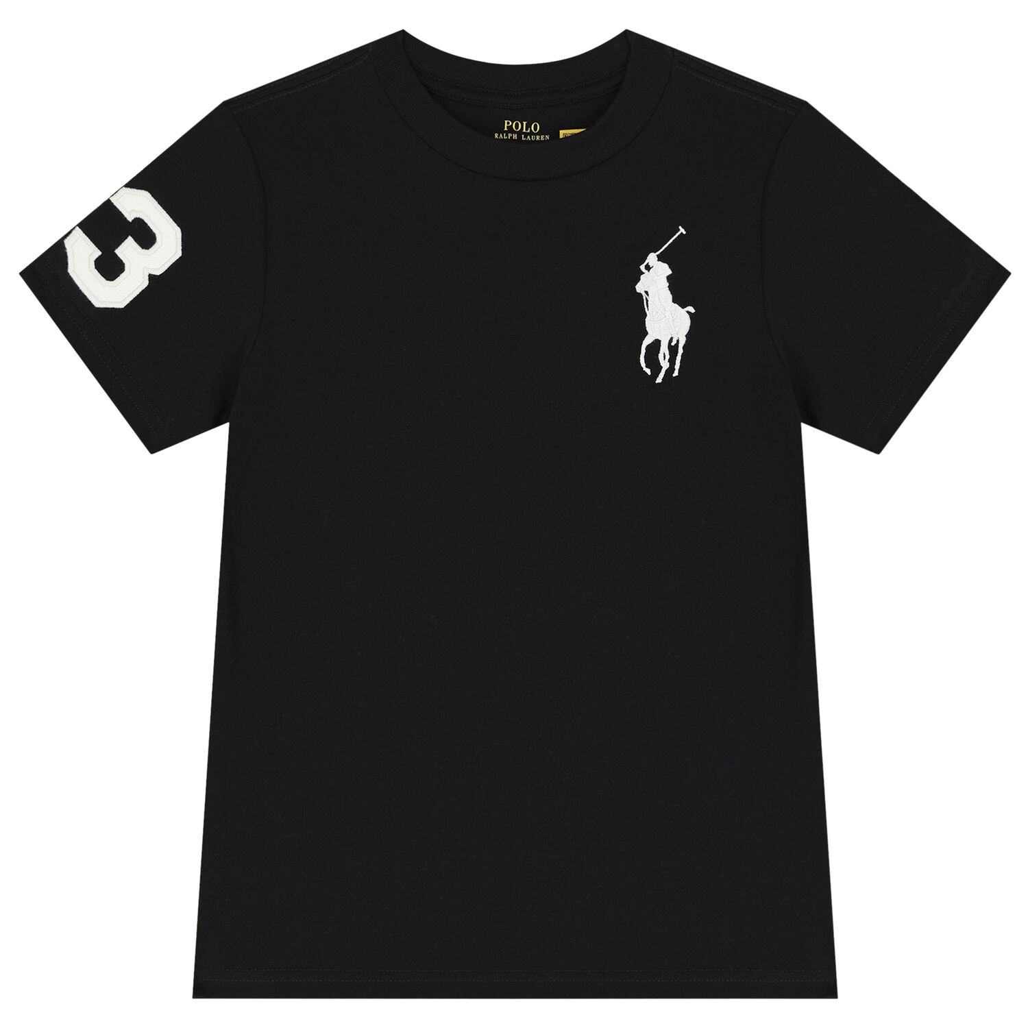 Boys Black Logo T-Shirt, 1, hi-res image number null