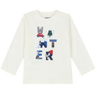 Younger Boys White & Red Long Sleeve Top ( 2-Pack ), 1, hi-res