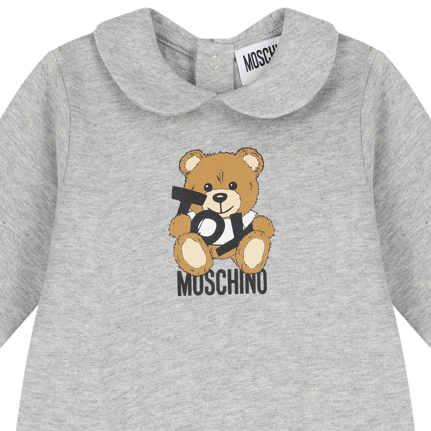 Grey Teddy Bear Logo Babygrow Gift Set, 5, hi-res