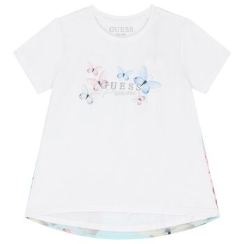 Girls White Logo T-Shirt