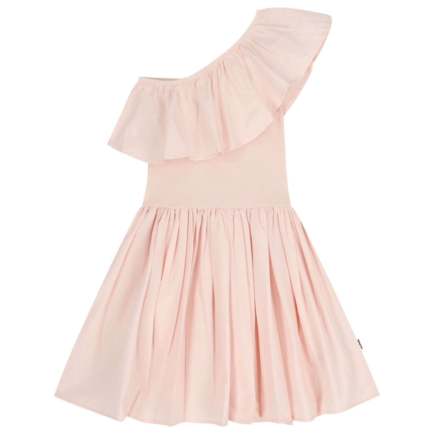 Girls Pink Ruffled Dress, 5, hi-res