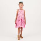 Girls Pink Polka Dots Dress, 1, hi-res