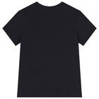Boys Navy Blue Logo T-Shirt, 1, hi-res