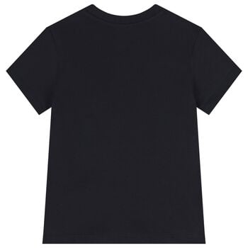 Boys Navy Blue Logo T-Shirt