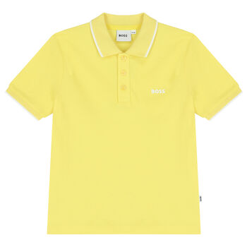 Boys Yellow Logo Polo Shirt