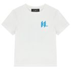 Boys White Logo T-Shirt, 1, hi-res