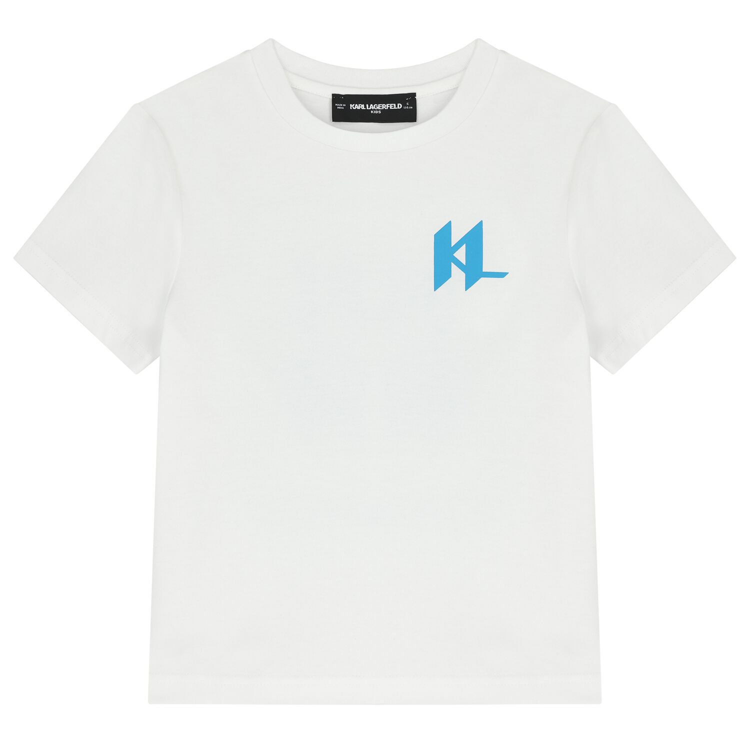 Boys White Logo T-Shirt, 1, hi-res