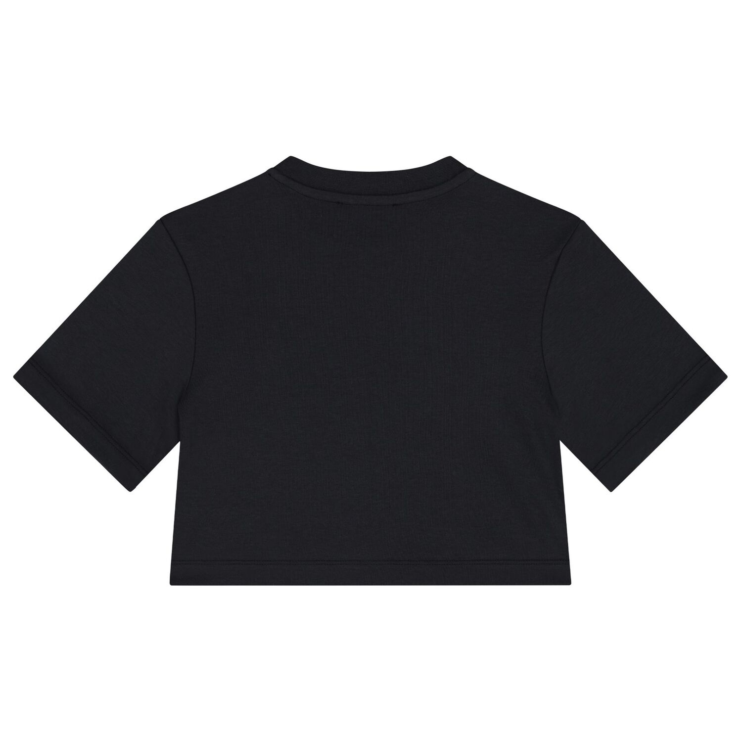 Girls Black Flower T-Shirt, 1, hi-res