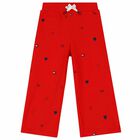 Girls Red Logo Trousers, 1, hi-res