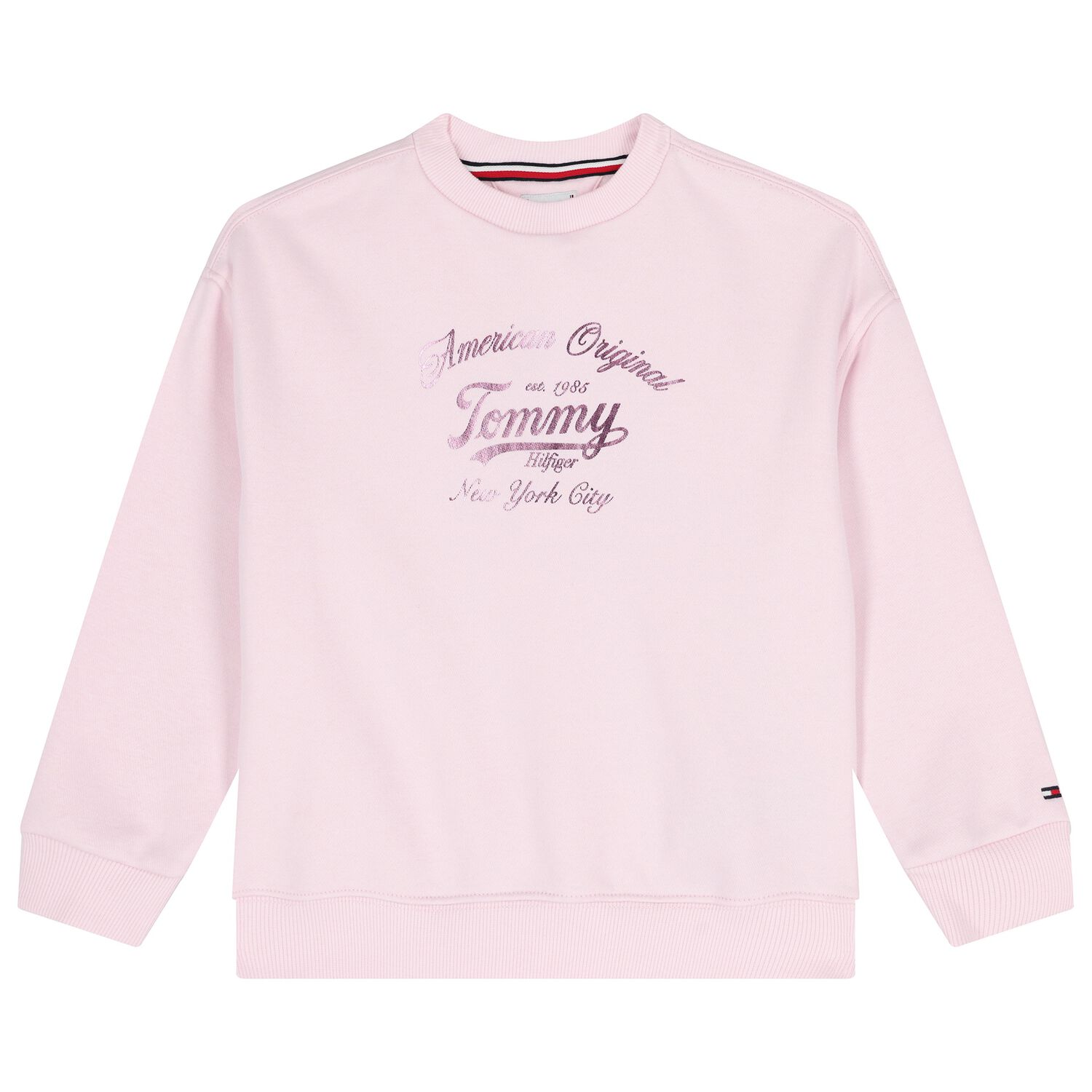 سويت شيرتات بشعار وردي للبنات, 1, hi-res image number null