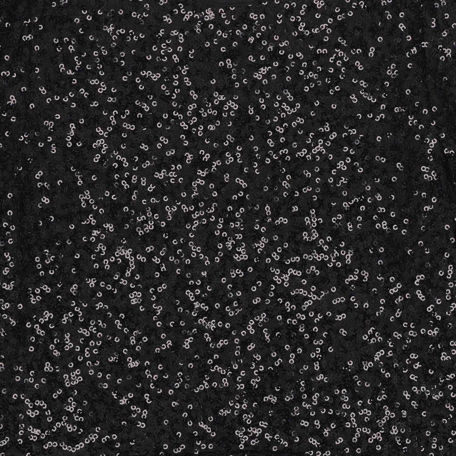 فستان مزين  باللون أسود للبنات, 2, hi-res