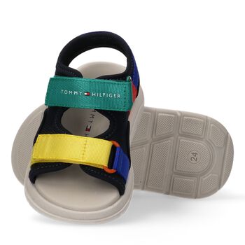 Boys Multi-Coloured Logo Sandals
