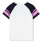 Girls Ivory Heart Logo T-Shirt, 1, hi-res