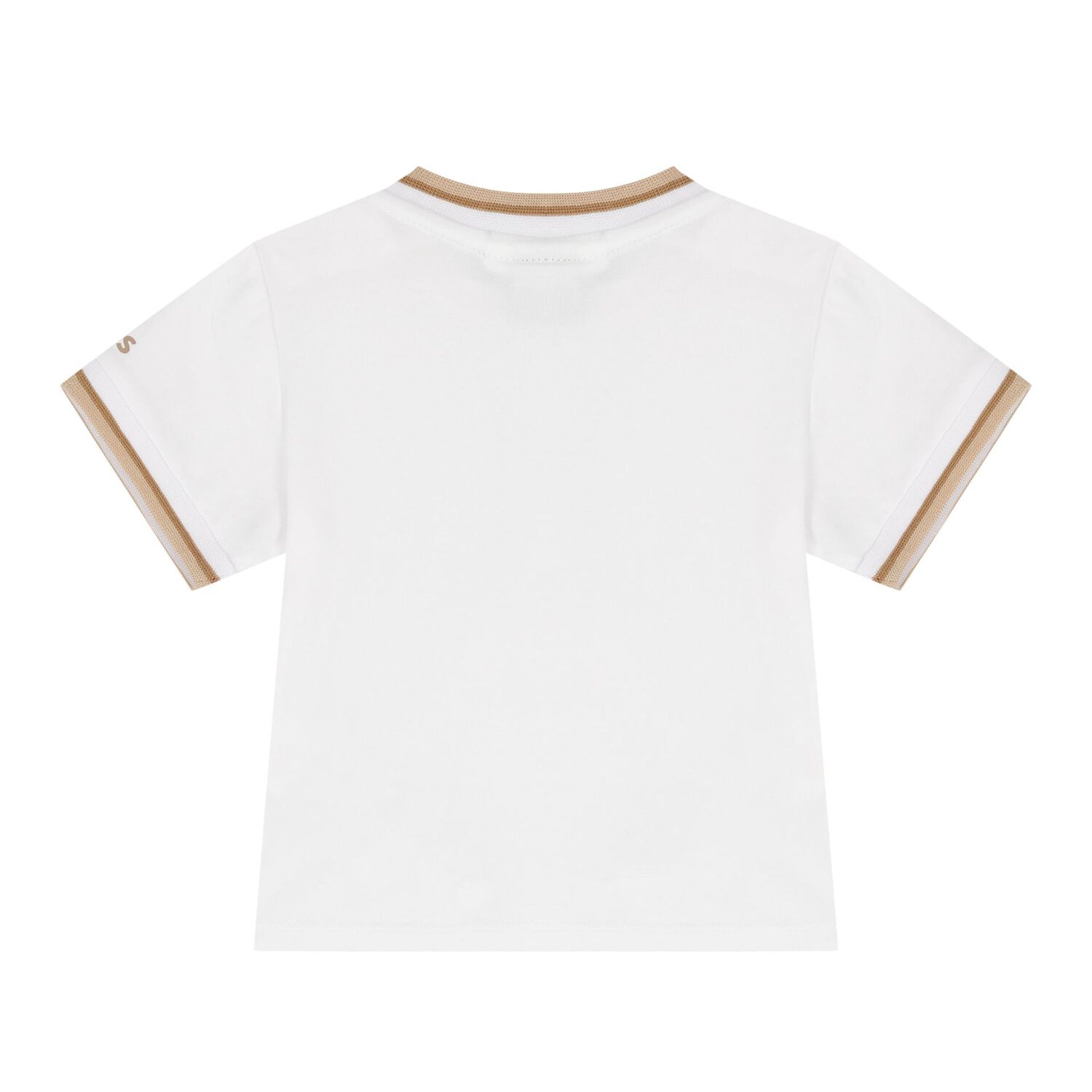 طقم أولاد دونغري باللون الأبيض والبيج للأطفال , 2, hi-res