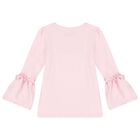 Girls Pink Logo Bow Skirt Set, 1, hi-res