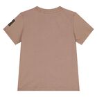 Younger Boys Beige Logo T-Shirt, 2, hi-res
