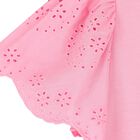 Girls Pink Broderie Anglaise Top, 5, hi-res