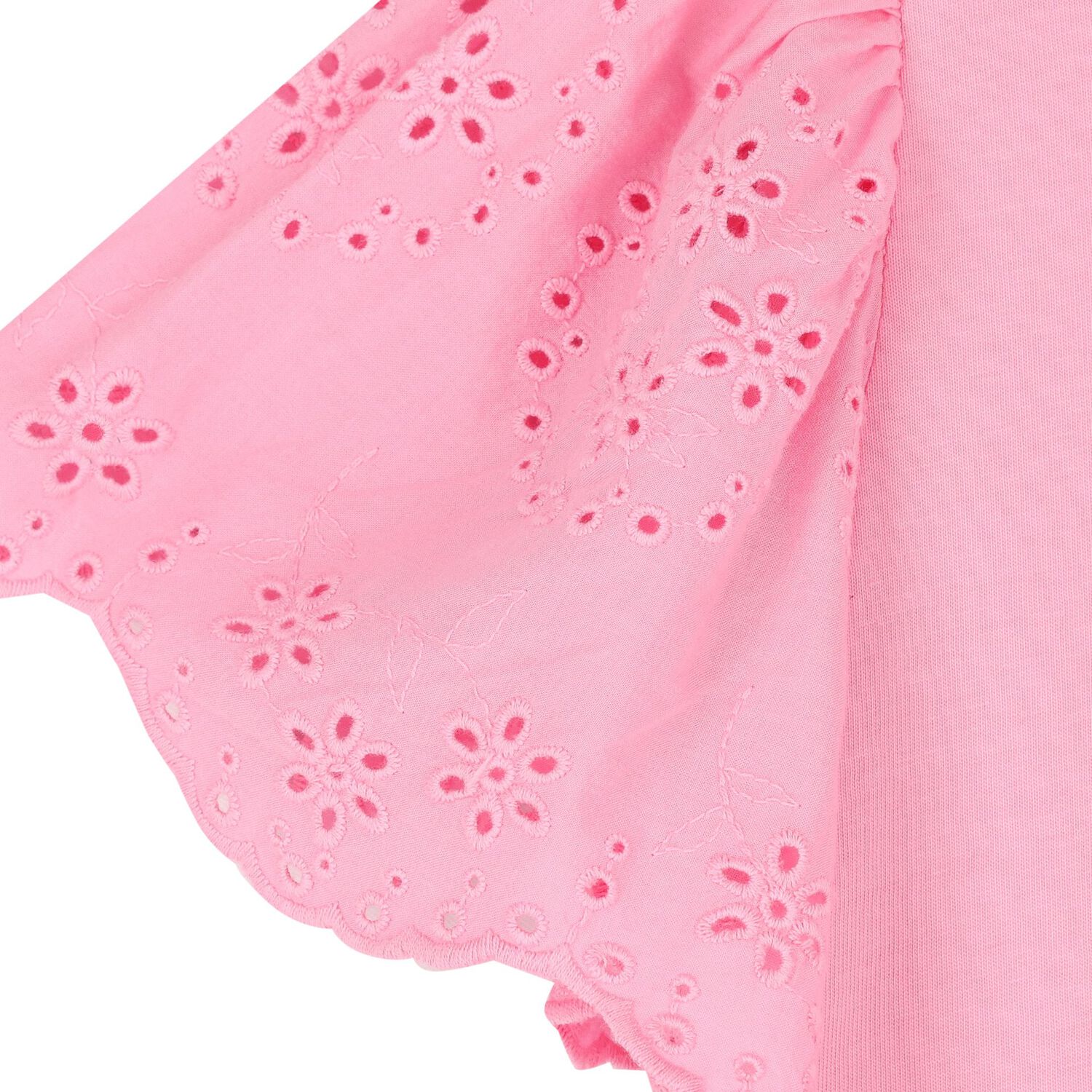 Girls Pink Broderie Anglaise Top, 5, hi-res image number null