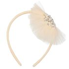 طوق شعر بنات تول باللون العاجى, 1, hi-res