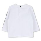 Younger Boys Green & White Ikonik Karl Dungarees Set , 1, hi-res