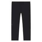 Baby Girls Black Logo Leggings, 1, hi-res