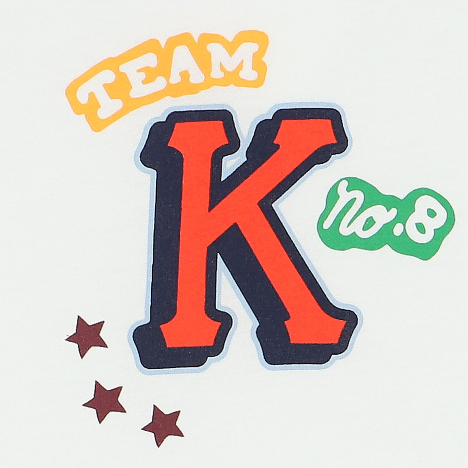 توب باكمام طويلة بالشعار باللون الأبيض للأولاد, 1, hi-res image number null