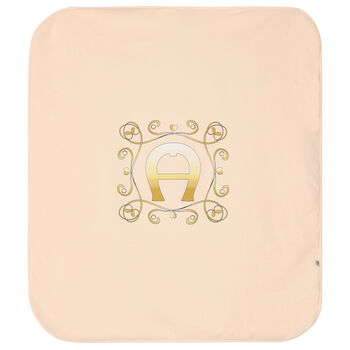 Baby Girls Pink Logo Blanket