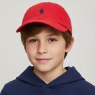 Boys Red Logo Cap, 1, hi-res