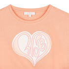Girls Orange Logo T-Shirt, 3, hi-res