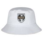 Baby Boys Beige Logo Reversible Hat, 1, hi-res