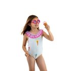 ملابس سباحة آيس كريم باللون الوردي والأخضر للبنات, 1, hi-res