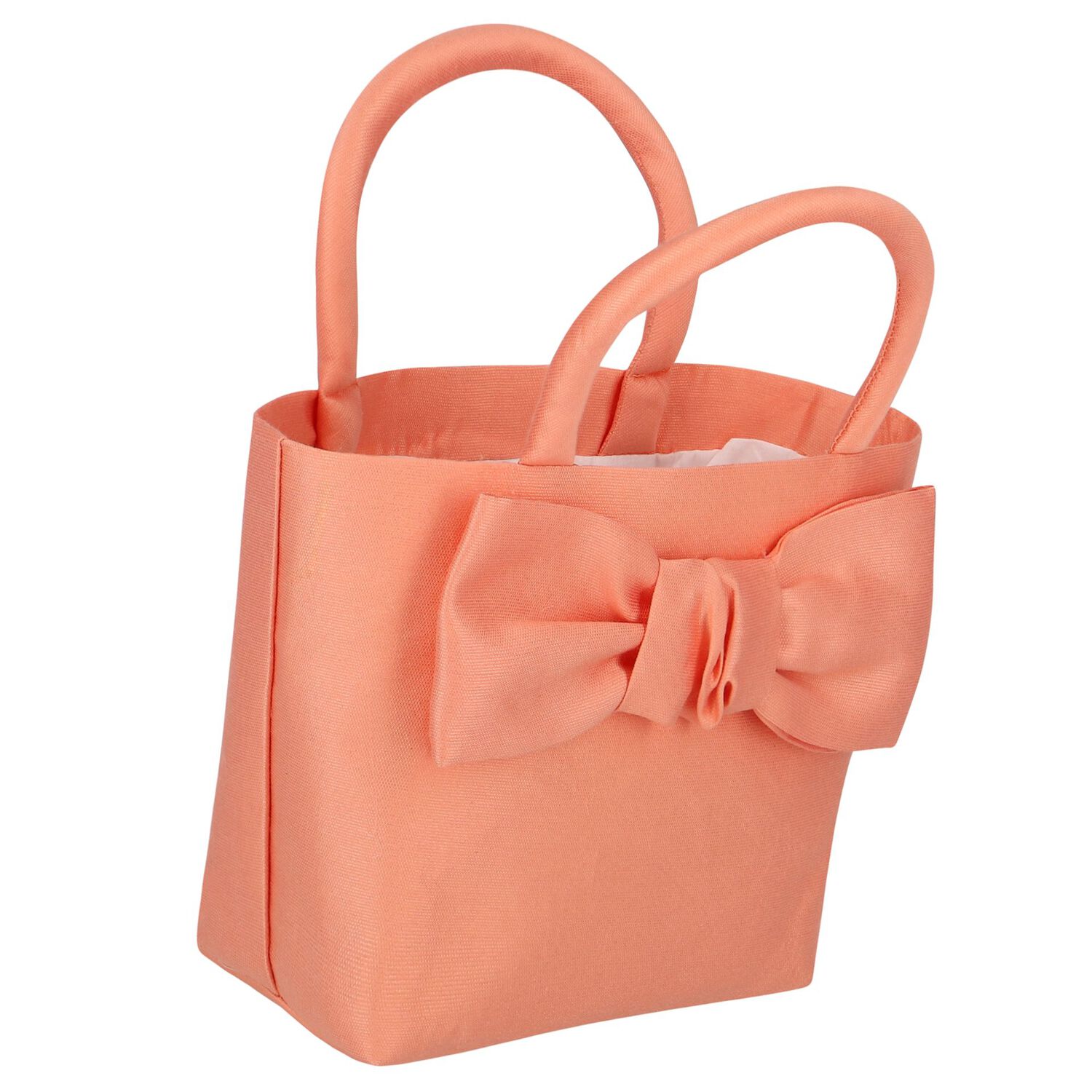 Girls Orange Bow Hand Bag, 1, hi-res image number null