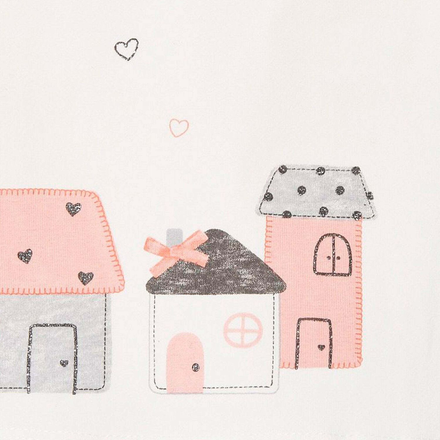 بلوزات للبنات الصغيرات باللون الوردي والعاجي (عبوة من قطعتين), 1, hi-res image number null