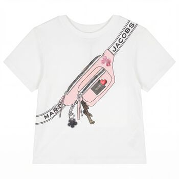Girls White Bag T-Shirt