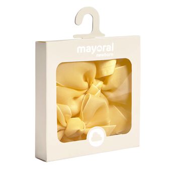 Girls Yellow Bow Headband & Clip Set