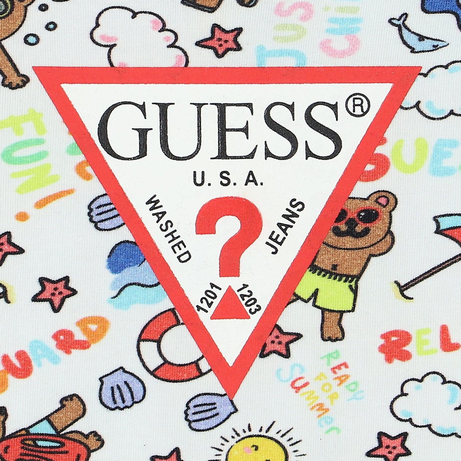 White Logo Romper, 3, hi-res