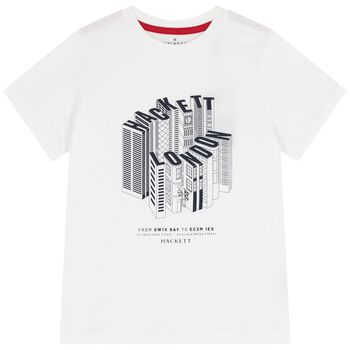 Boys White Logo T-Shirt