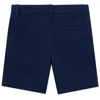 Boys Navy Blue Chino Shorts