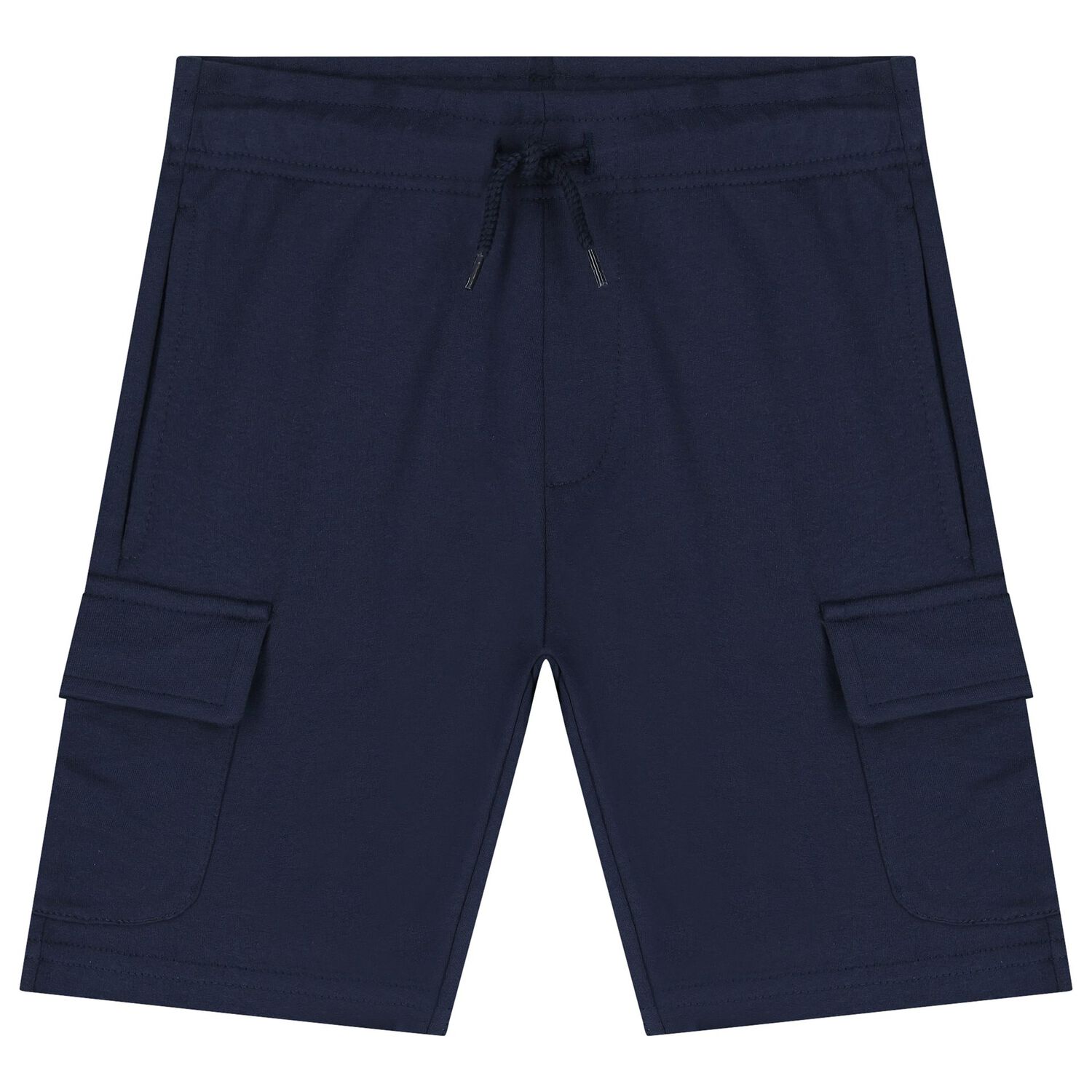 Boys White & Navy Blue Shorts Set, 2, hi-res