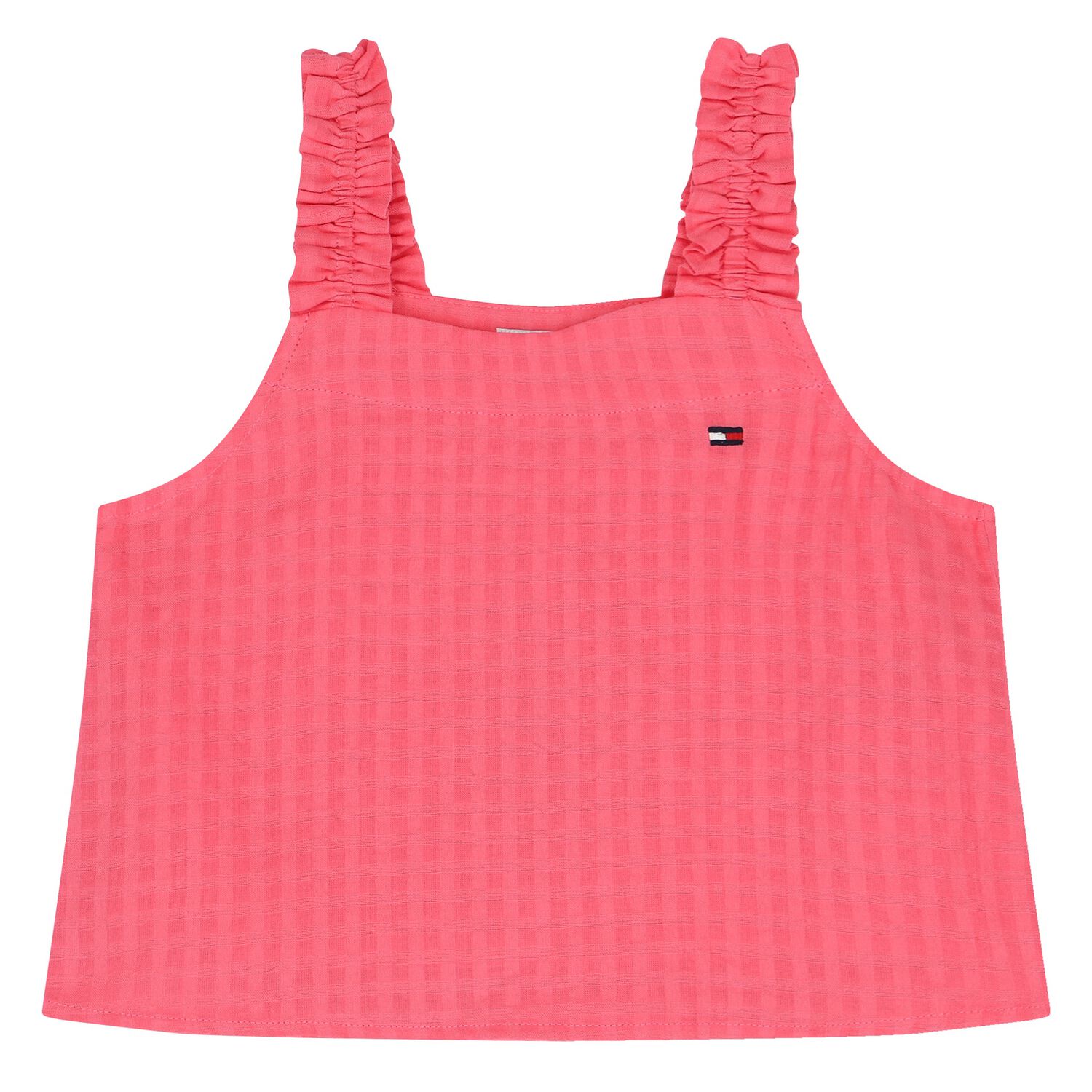 Girls Pink Sleeveless Logo Top, 1, hi-res image number null