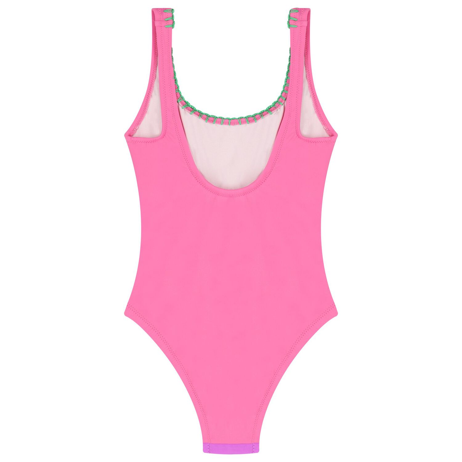 Girls Multi-Coloured Embroidered Swimsuit, 1, hi-res