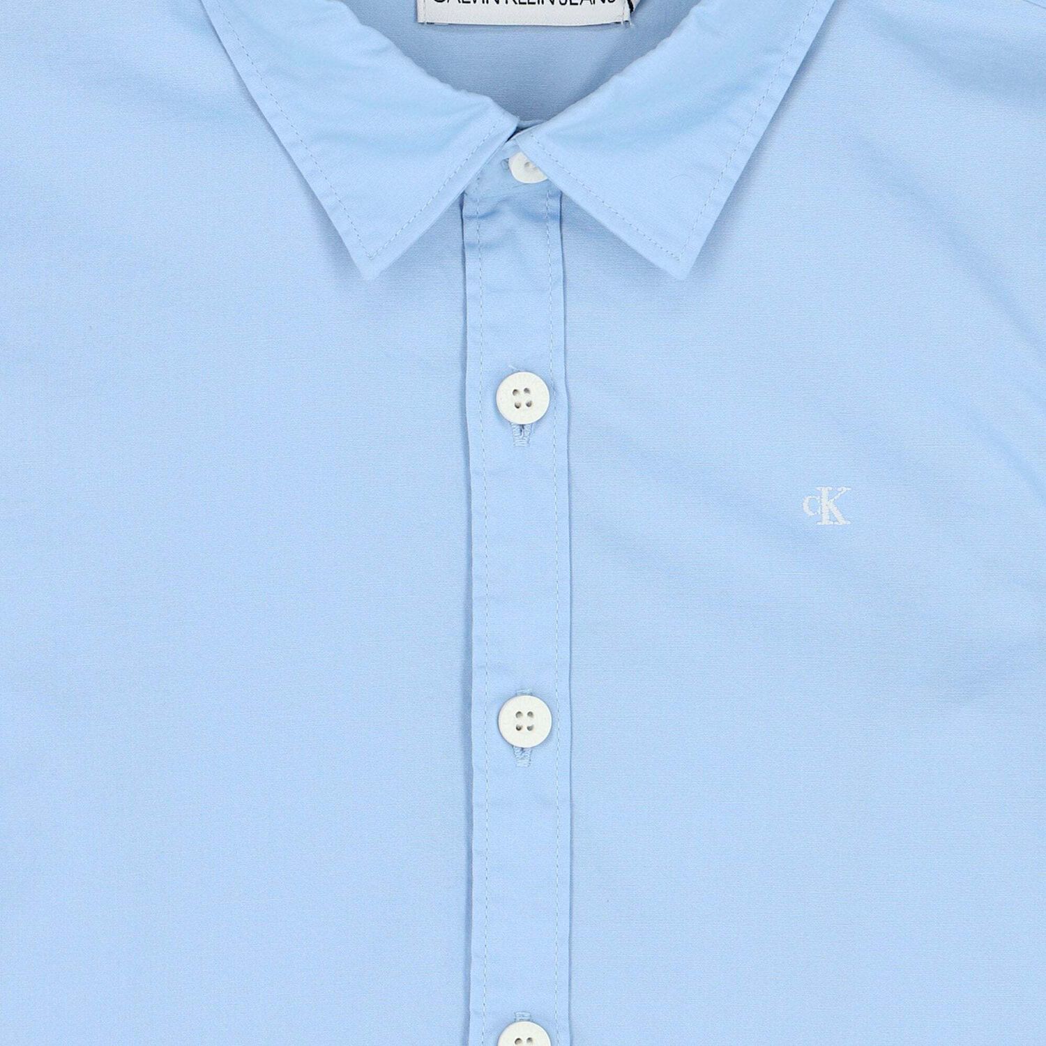 Boys Blue Logo Shirt, 1, hi-res