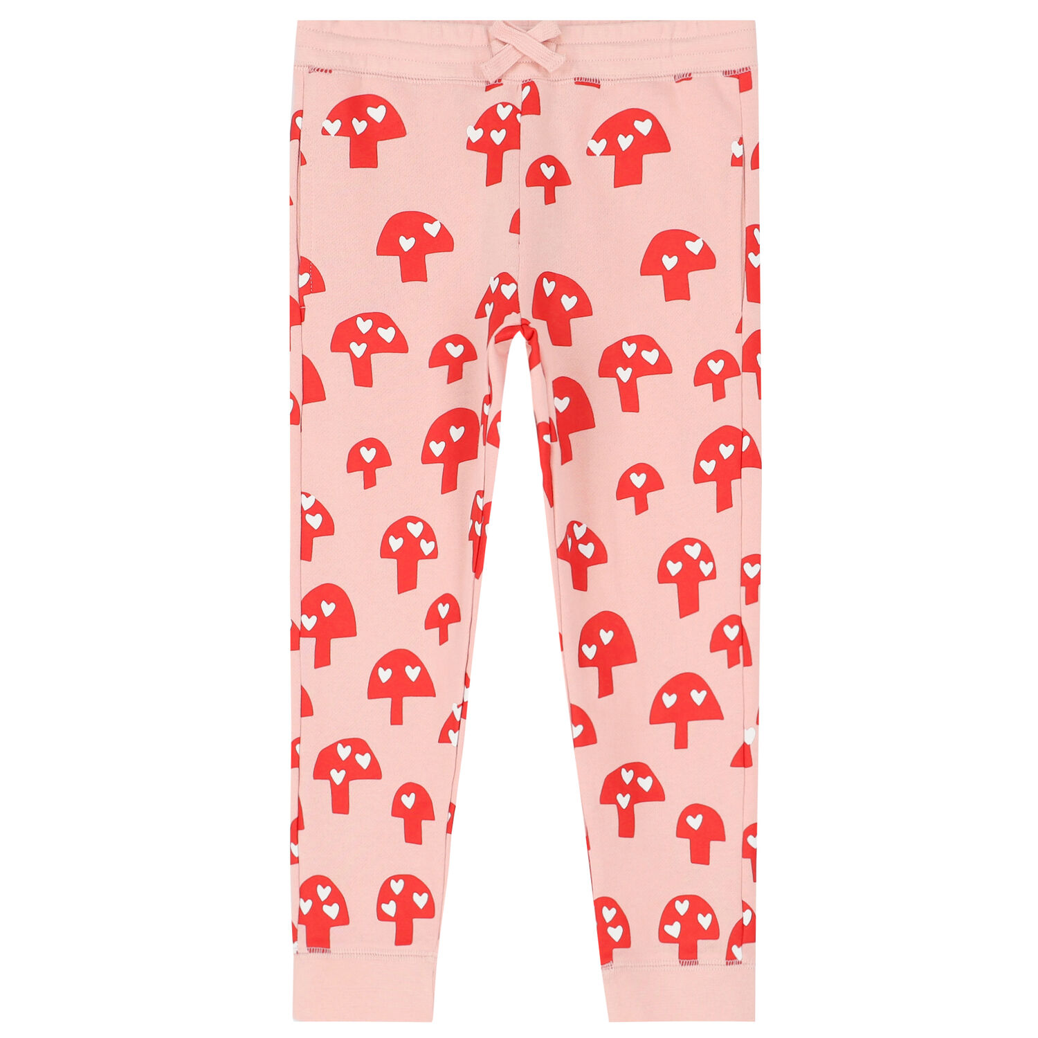 Girls Pink & Red Mushroom Joggers, 1, hi-res image number null